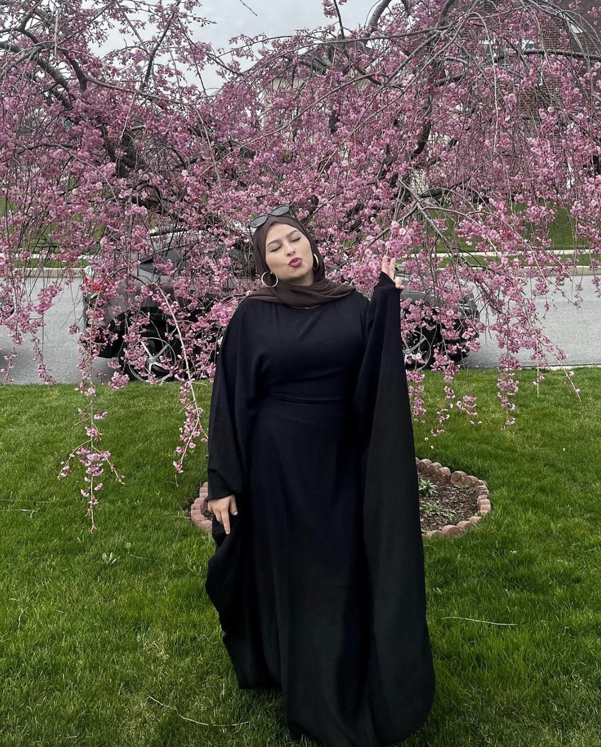 Batwing Butterfly Sleeve Abaya (Black)