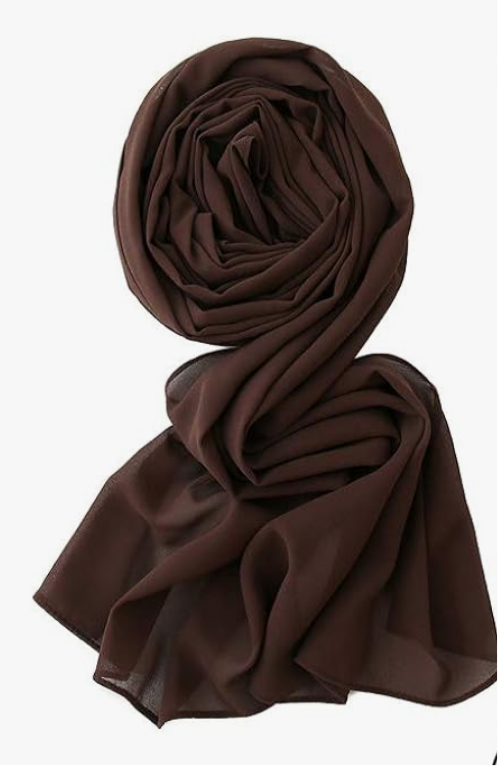 Chiffon Chocolate Brown Hijab