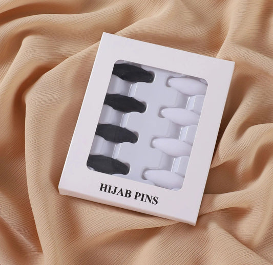 Hijab Pins Black|White