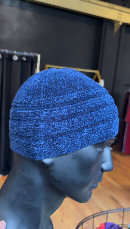 Navy Blue Thick Kufi