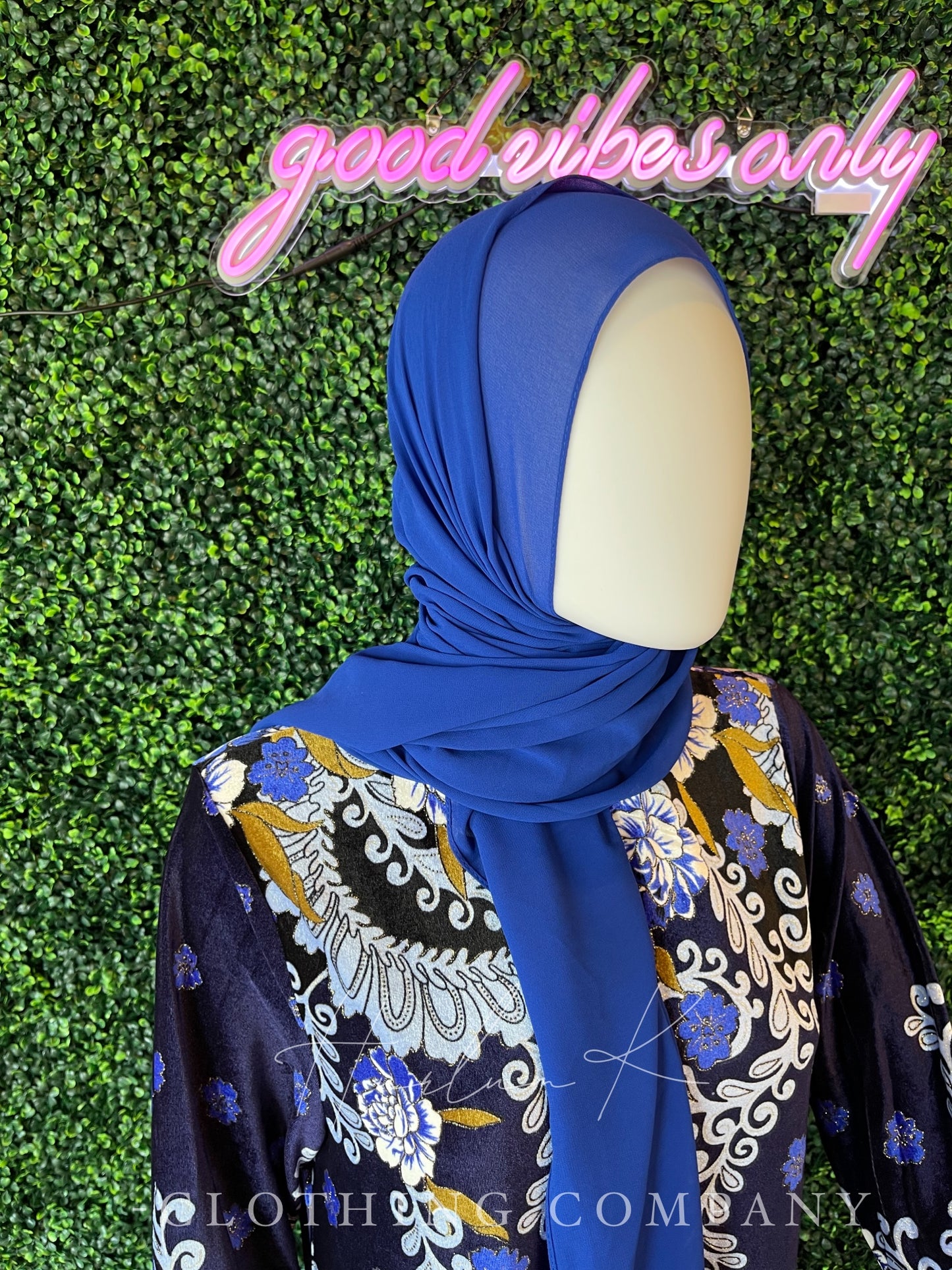 Blue Suede Floral